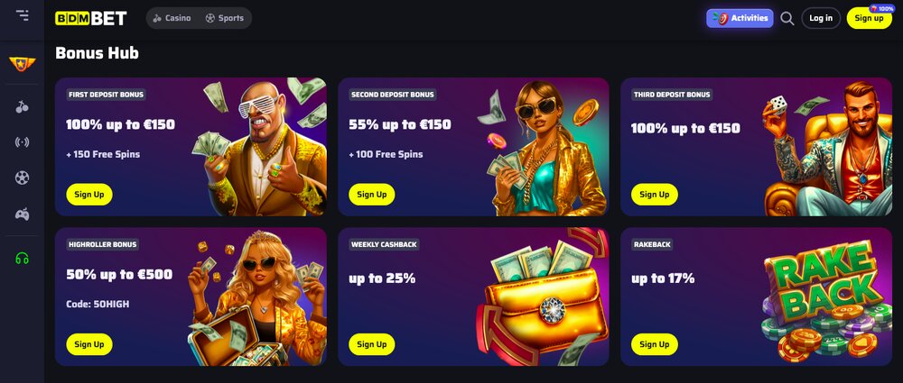 BdmBet Casino Boni