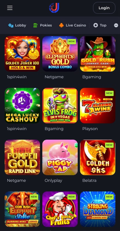 Jeetcity Casino Interface