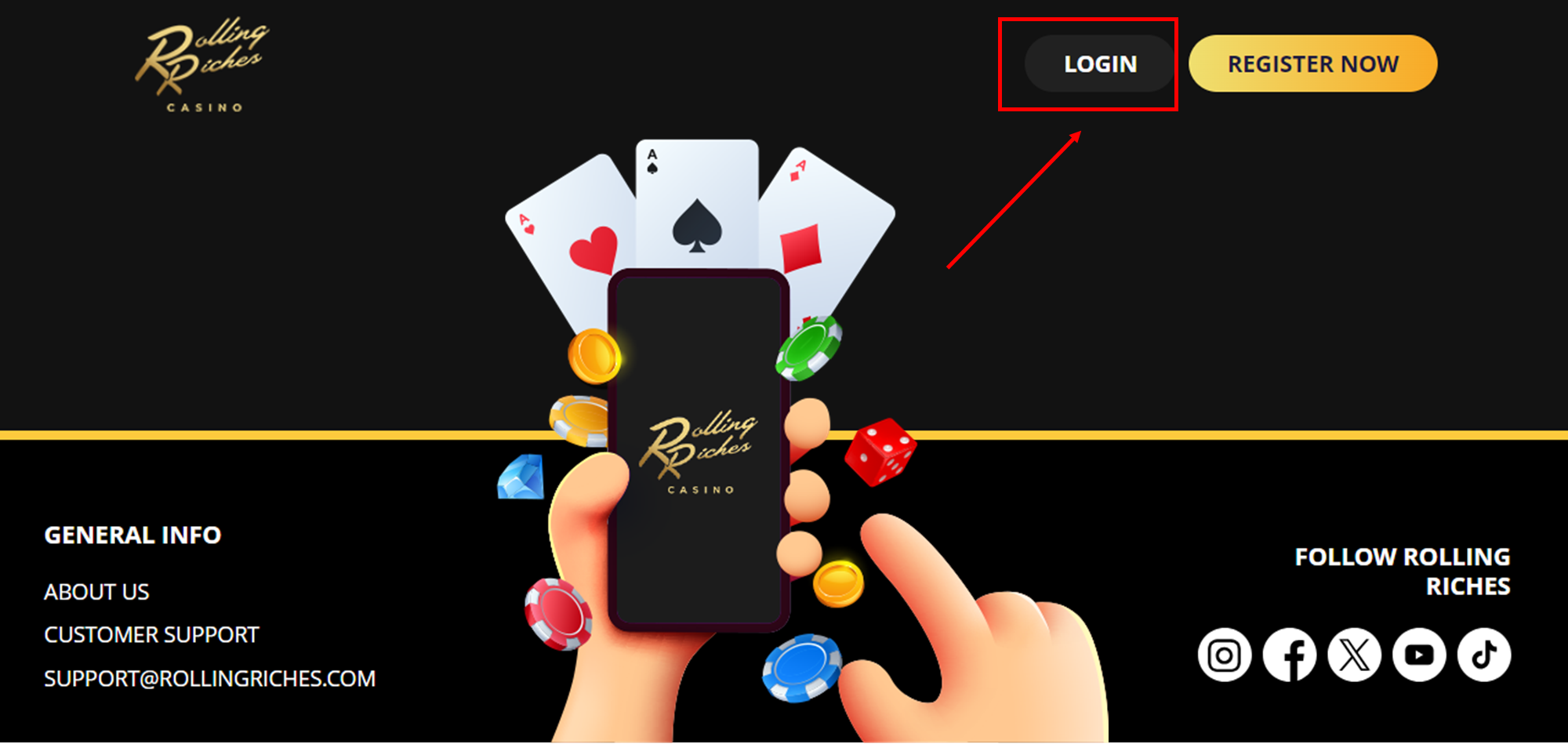 bdmbet Casino Interface