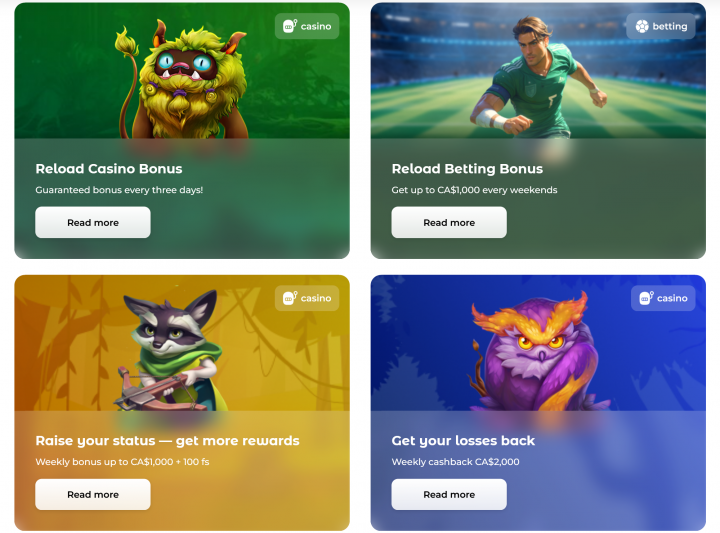 Bonus di ricarica Verde Casino