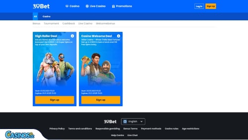 30Bet casino bonus erbjudanden