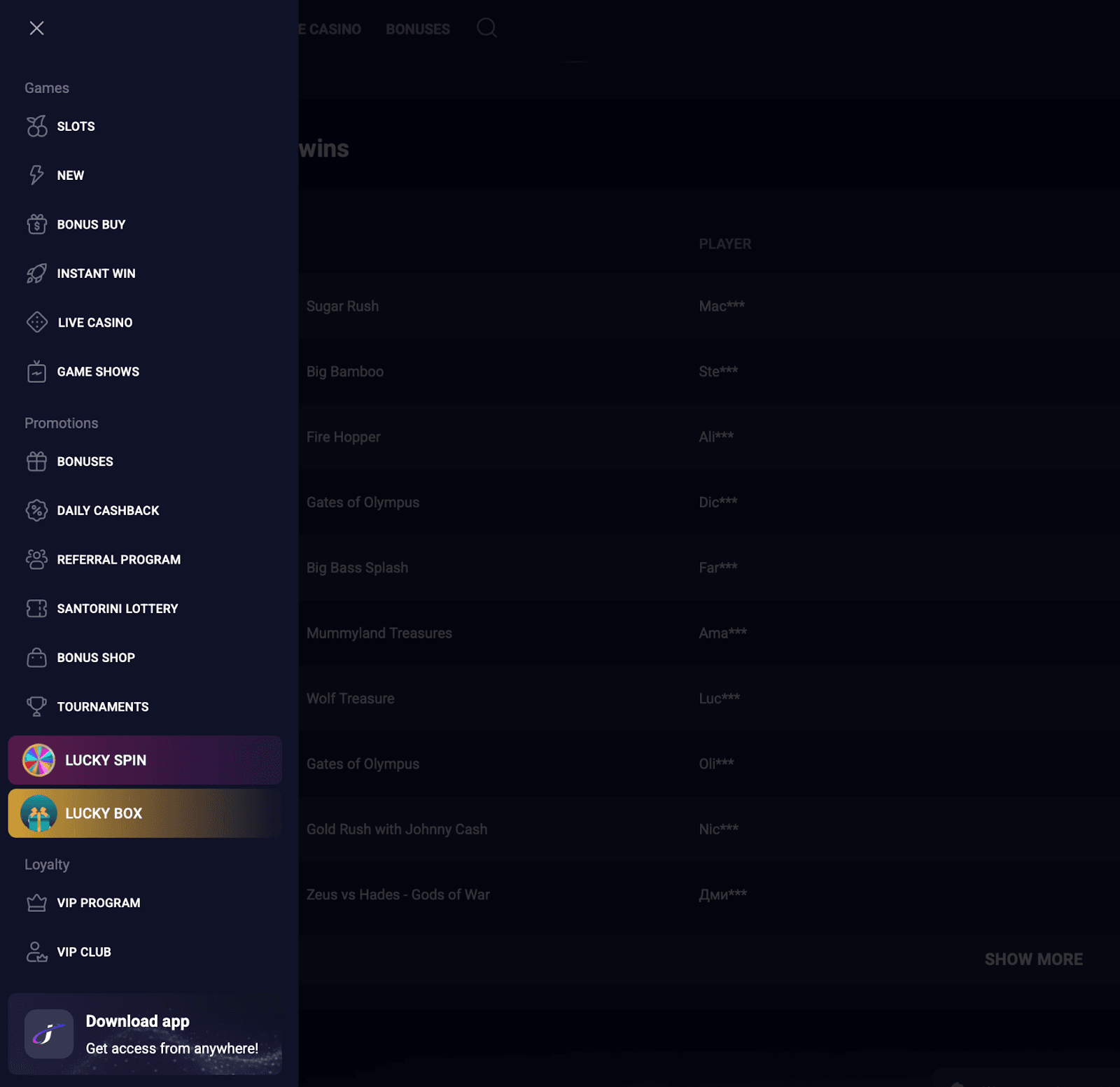 Screenshot der Jet4bet App Oberfläche