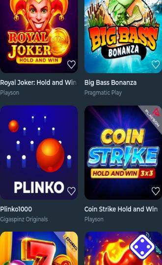 Gigaspinz casino interface